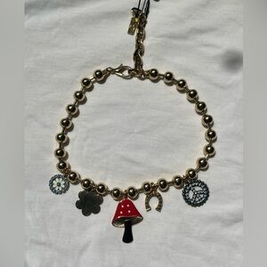 Tovastore Shroom charm Necklace in red